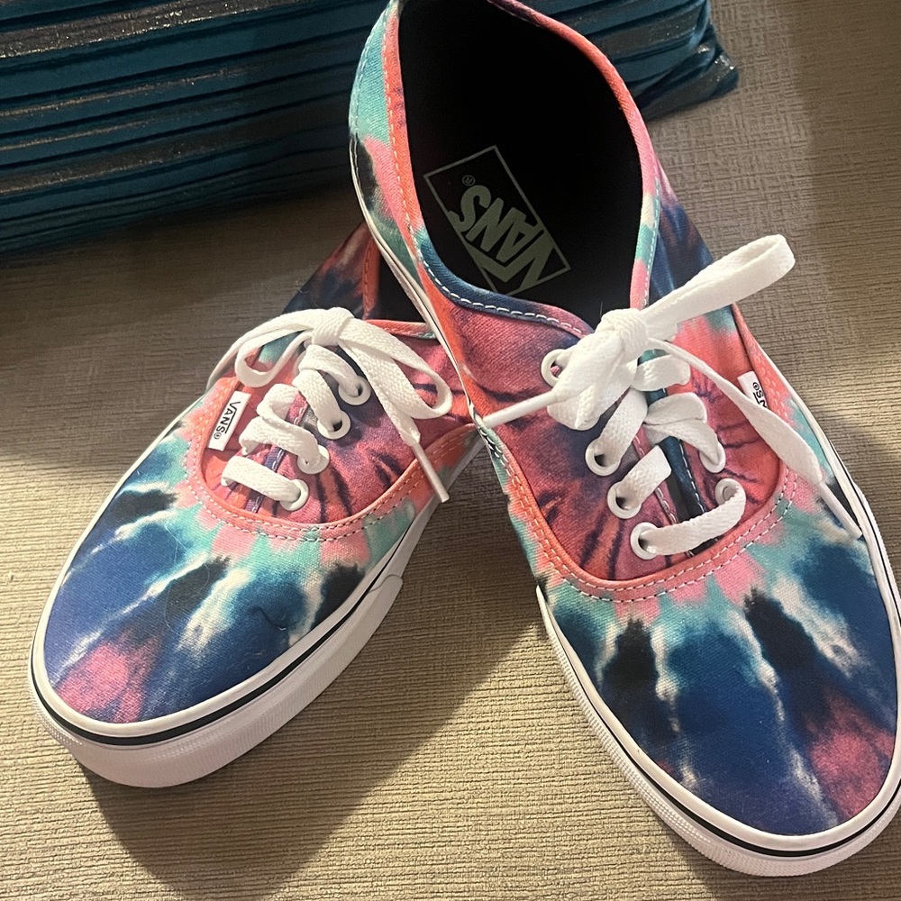 Vans Multicolor Tie-Dye Canvas Shoes-Brand New